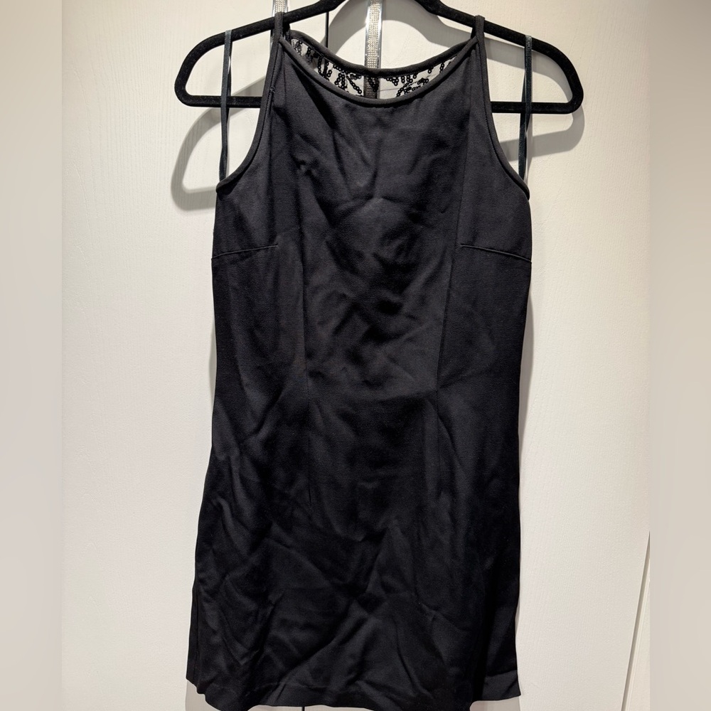 Jessica McClintock Black Lace-Back Sleeveless Women's Dress size 6